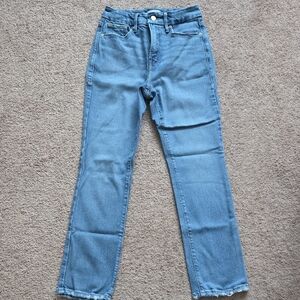 Good American Light Blue Straight Leg Jeans